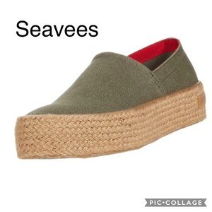 New! Seevees Oceanside Platform Espadrille